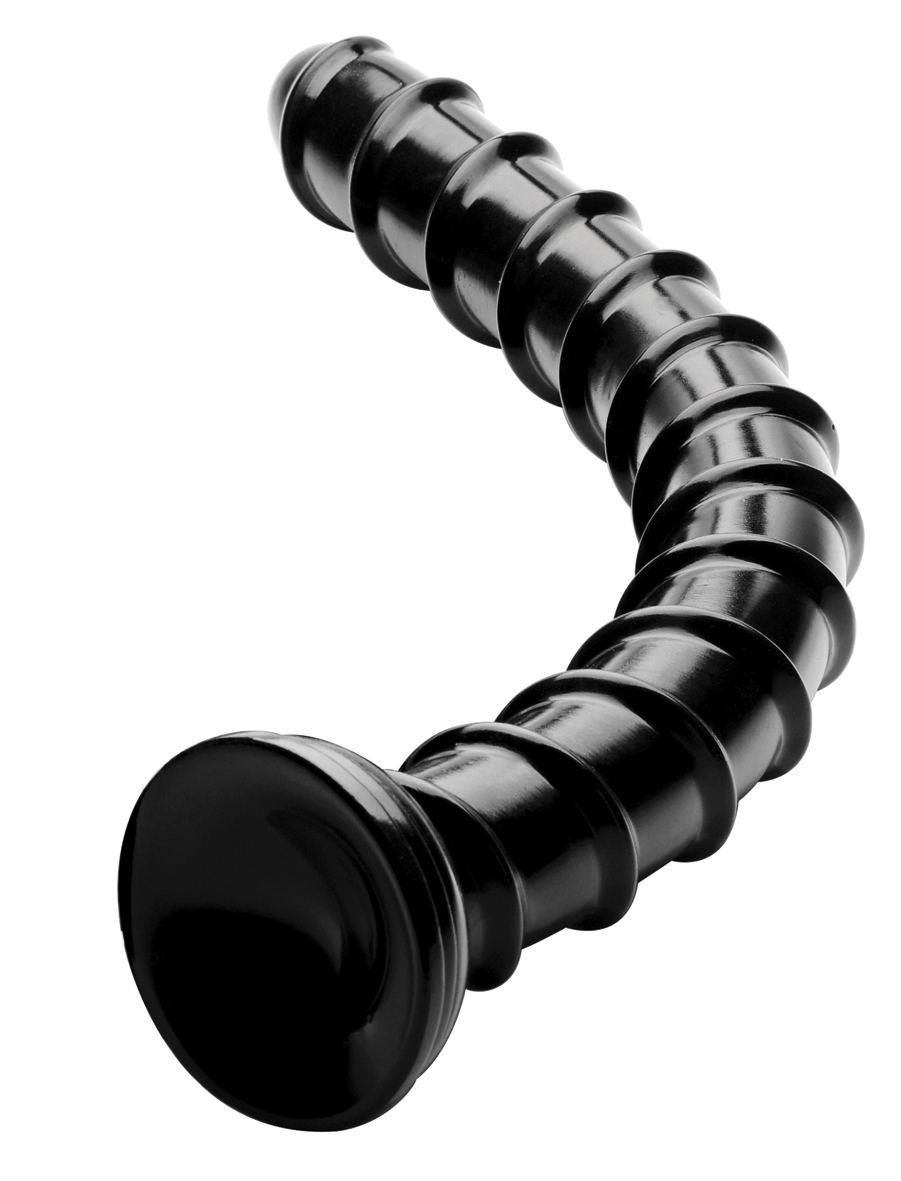 HOSED Swirl Hose 18' Dildo black (Ø 2')