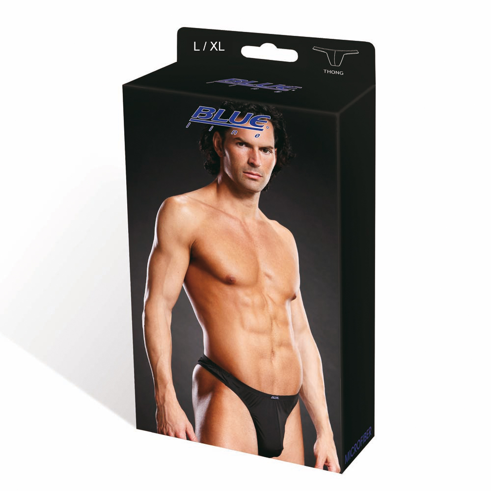 BLUE LINE Performance Microfiber Thong blk L/XL