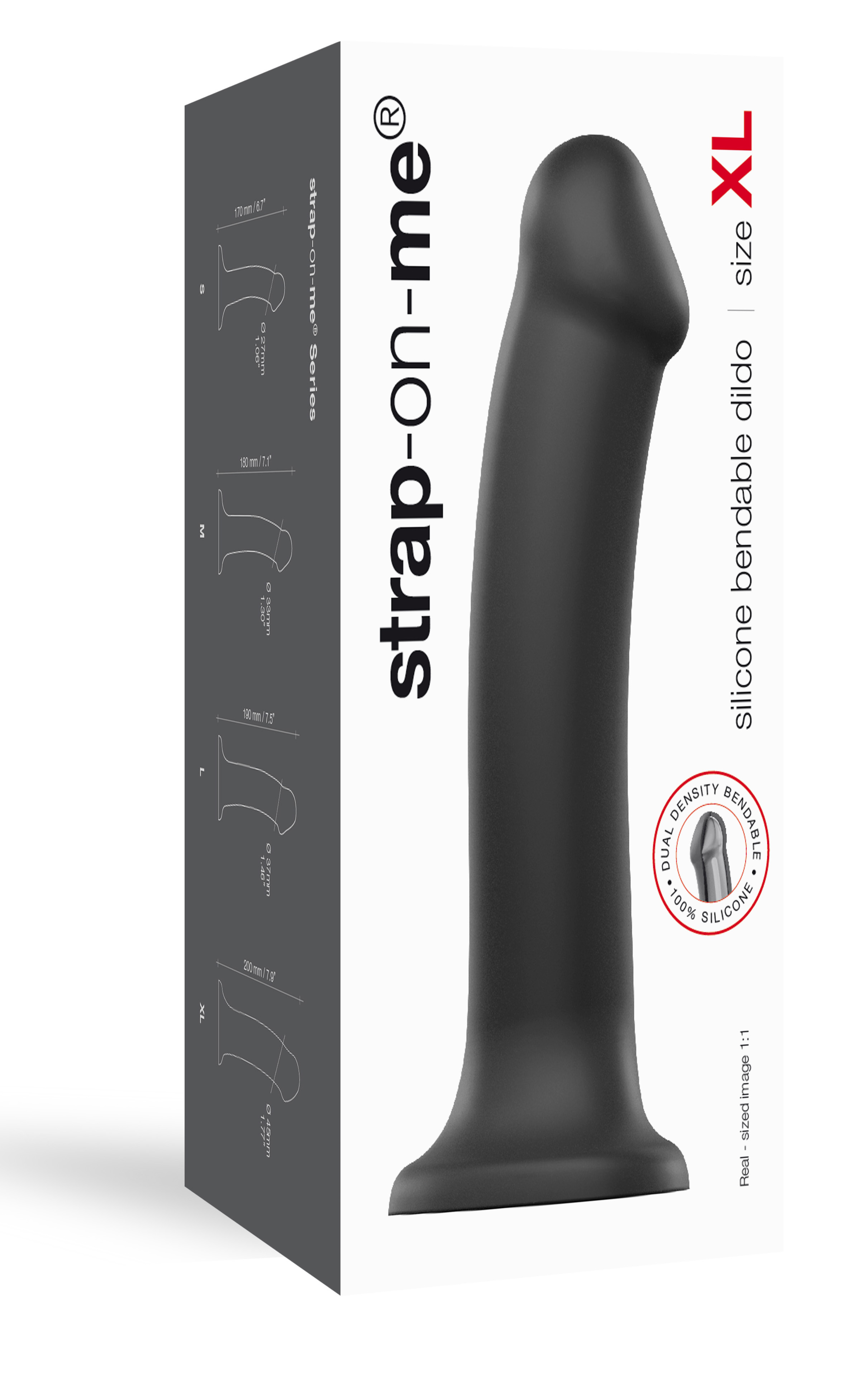 Strap-on-me Bendable Dildo black XL