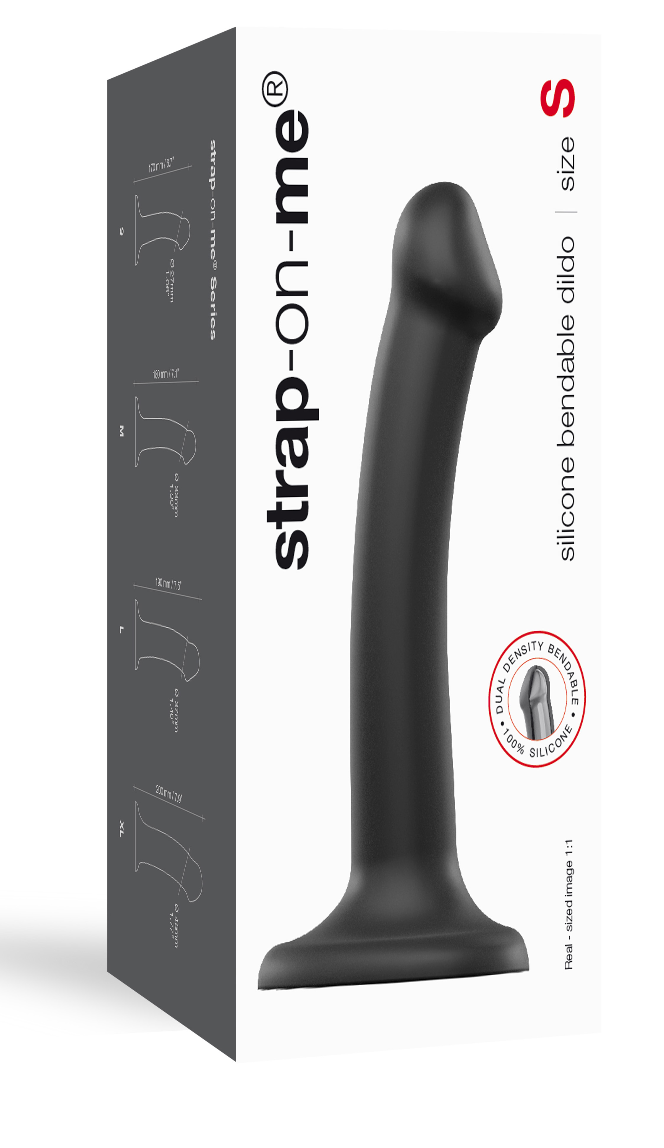 Strap-on-me Bendable Dildo black S