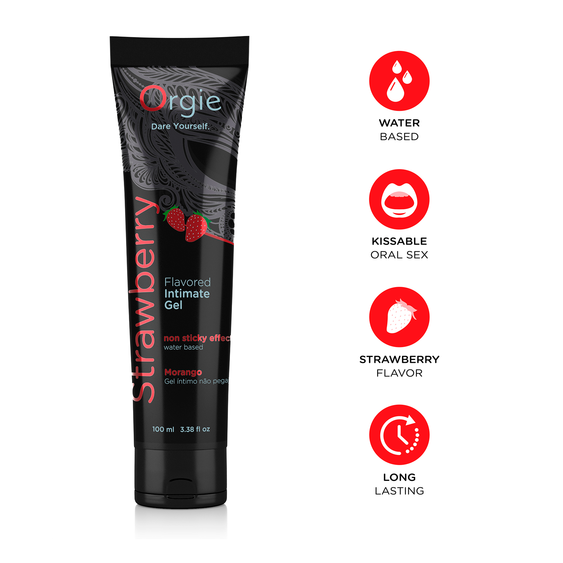 ORGIE Lube Tube Strawberry 100ml