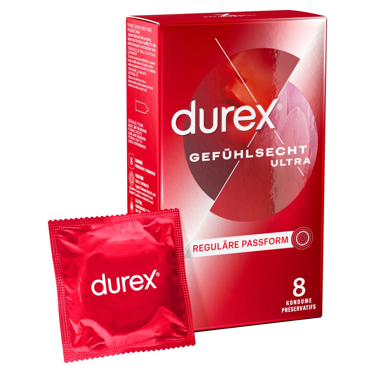 Durex Gefühlsecht Ultra 8 St New Design 100000016120